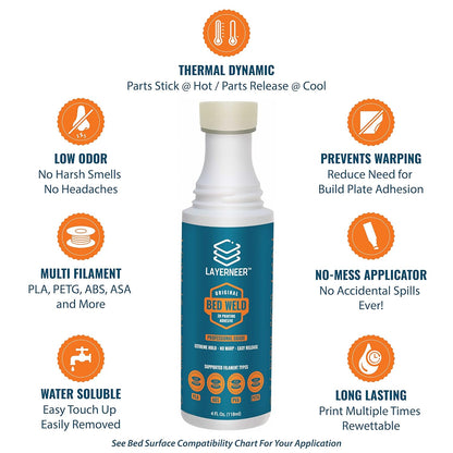 Bed Weld 3D Printer Build Plate Adhesive