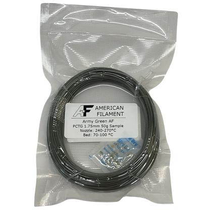 Army Green AF 1.75mm PCTG Filament Made in the USA!