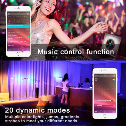 Bluetooth E27 LED Bulb RGB Smart Light Bulbs 15W B22 RGBW RGBWW Lampada Colorful Dimmable Phone APP Control LED Lamp For Home WiFi & Bluetooth 5.0, Compatible w/ Alexa & Google Without Hub, Dimmable, Music Sync, Schedules, Color Changing Light Bulb RGBW