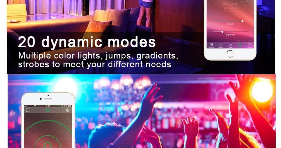 Bluetooth E27 LED Bulb RGB Smart Light Bulbs 15W B22 RGBW RGBWW Lampada Colorful Dimmable Phone APP Control LED Lamp For Home WiFi & Bluetooth 5.0, Compatible w/ Alexa & Google Without Hub, Dimmable, Music Sync, Schedules, Color Changing Light Bulb RGBW