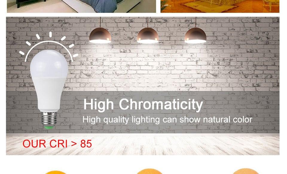 Bluetooth E27 LED Bulb RGB Smart Light Bulbs 15W B22 RGBW RGBWW Lampada Colorful Dimmable Phone APP Control LED Lamp For Home WiFi & Bluetooth 5.0, Compatible w/ Alexa & Google Without Hub, Dimmable, Music Sync, Schedules, Color Changing Light Bulb RGBW