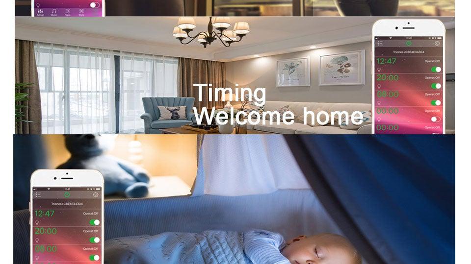 Bluetooth E27 LED Bulb RGB Smart Light Bulbs 15W B22 RGBW RGBWW Lampada Colorful Dimmable Phone APP Control LED Lamp For Home WiFi & Bluetooth 5.0, Compatible w/ Alexa & Google Without Hub, Dimmable, Music Sync, Schedules, Color Changing Light Bulb RGBW